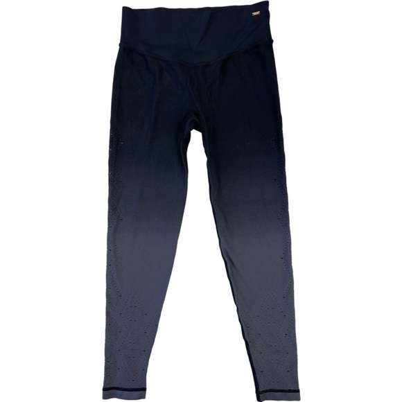 Pink SPORT by Victorias Secret Ombré  Black Gray Seamless Tights Leggings size S - Picture 4 of 10